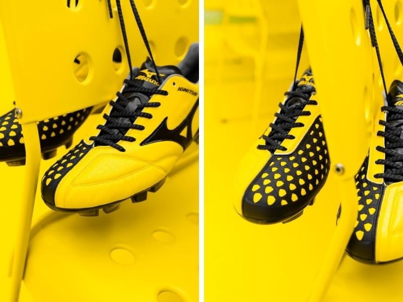 Giày đá bóng Mizuno Wave Ignitus FG Cyber Yellow/ Black